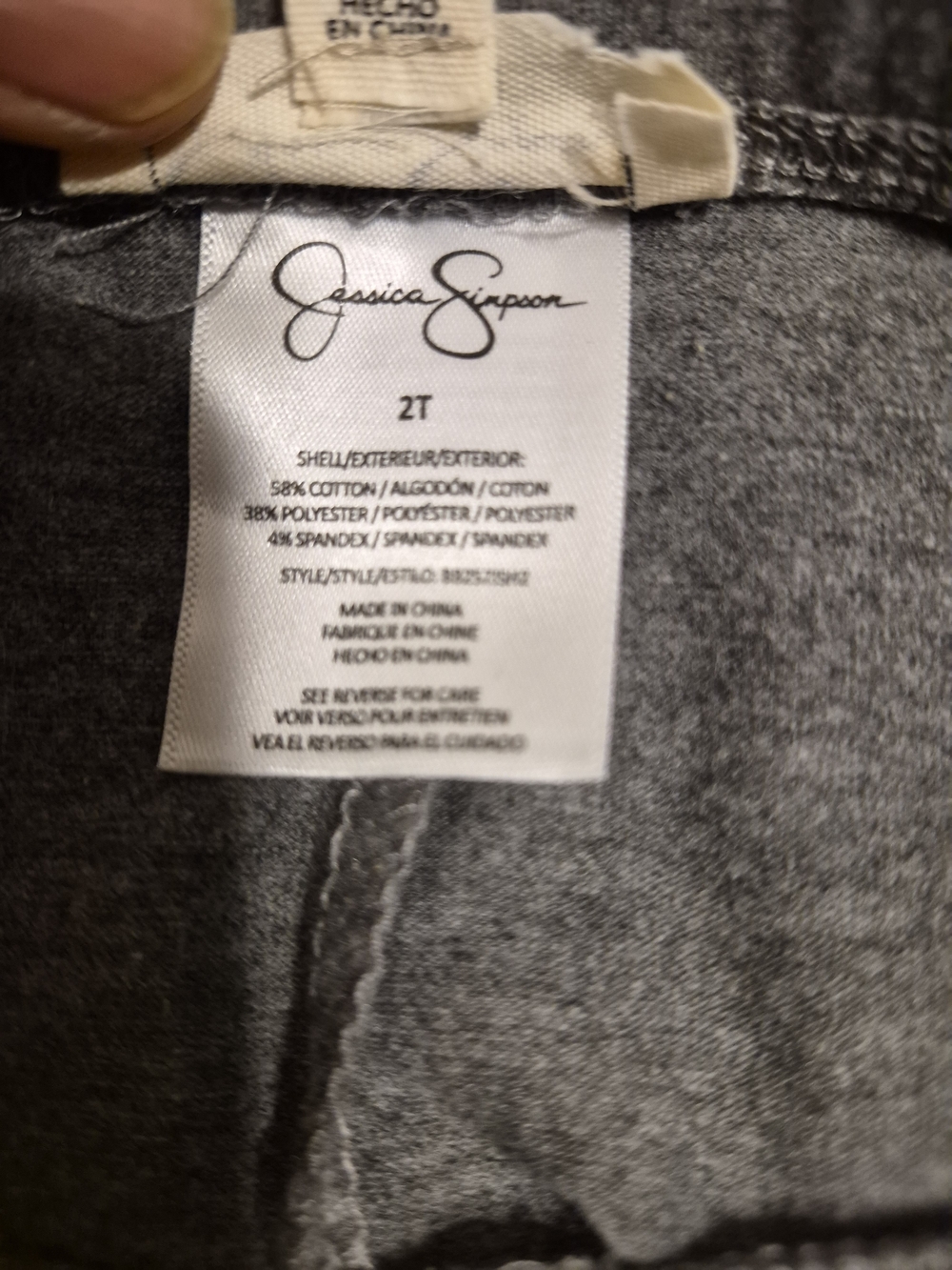 Jessica Simpson Gray Girls' Jeggings & Skirt, Romper, Top SZ 2t